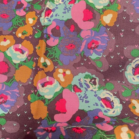 Mod Corsage by Anna Maria Horner for Free Spirit Fabrics Peonies in Stormy cotto - Picture 1 of 6